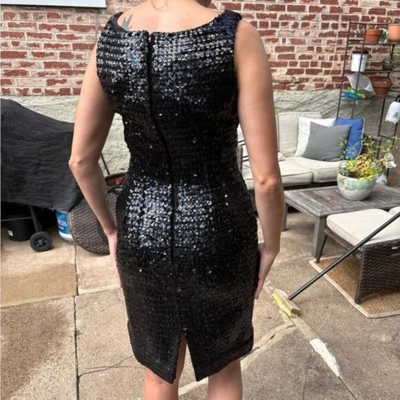 Vintage 1960s Black Sequin Cocktail Dress – Parade New York - Picture 3 of 10